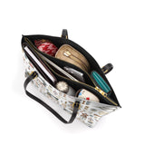 BloomNeedle Sewing Memories Leather Tote Bag