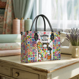 BloomNeedle Quilt Therapy Leather Bag