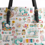 BloomNeedle The Maker’s Bloom Leather Tote Bag