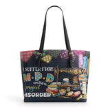 BloomNeedle Project Overload Leather Tote Bag