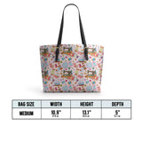 BloomNeedle Sew Sweet Bloom Leather Tote Bag