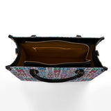 BloomNeedle Heritage Blocks Leather Bag