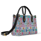 BloomNeedle Heritage Blocks Leather Bag