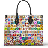 BloomNeedle Fifty Patchwork States Leather Bag