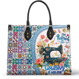 BloomNeedle Quilted Retirement Leather Bag
