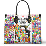 BloomNeedle Quilt Therapy Leather Bag