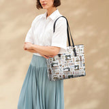 BloomNeedle Sewing Memories Leather Tote Bag