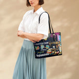BloomNeedle Project Overload Leather Tote Bag