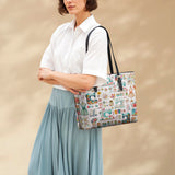 BloomNeedle The Maker’s Bloom Leather Tote Bag