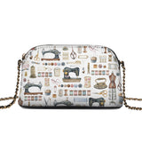 BloomNeedle Sewing Memories Leather Crossbody Bag