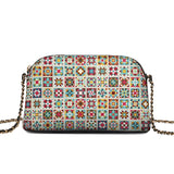 BloomNeedle Rustic Harmony Leather Crossbody Bag