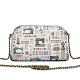 BloomNeedle Sewing Memories Leather Crossbody Bag