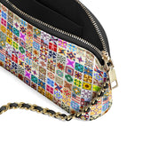 BloomNeedle Fifty Patchwork States Leather Crossbody Bag