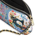 BloomNeedle Quilted Retirement Leather Crossbody Bag