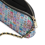 BloomNeedle Heritage Blocks Leather Crossbody Bag