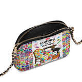 BloomNeedle Quilt Therapy Leather Crossbody Bag