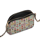 BloomNeedle Rustic Harmony Leather Crossbody Bag