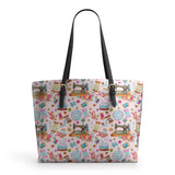 BloomNeedle Sew Sweet Bloom Leather Tote Bag