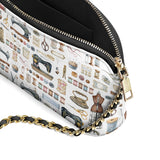 BloomNeedle Sewing Memories Leather Crossbody Bag