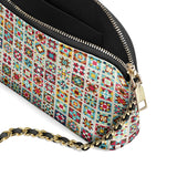 BloomNeedle Rustic Harmony Leather Crossbody Bag