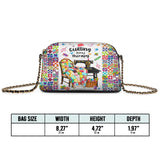BloomNeedle Quilt Therapy Leather Crossbody Bag