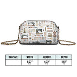BloomNeedle Sewing Memories Leather Crossbody Bag