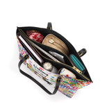 BloomNeedle Quilt Therapy Leather Tote Bag