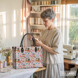BloomNeedle Sew Sweet Bloom Leather Bag