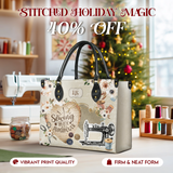 BloomNeedle SewPower Bloom Personalized Leather Bag