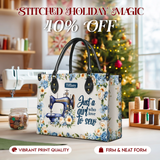 BloomNeedle Sewing Bloom Personalized Leather Bag