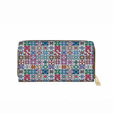 BloomNeedle Heritage Blocks Leather Wallet