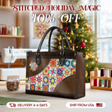 BloomNeedle Patchwork Bliss Leather Bag