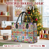 BloomNeedle Patchwork Melody Leather Bag