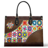 BloomNeedle Patchwork Bliss Leather Bag
